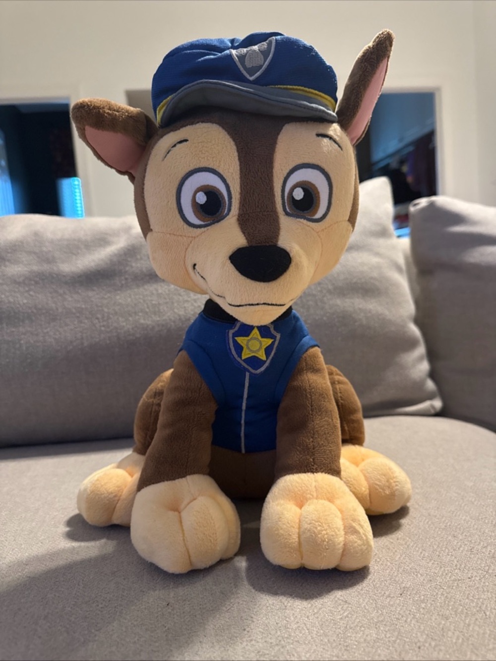 Paw Patrol Chase Plush Toy in Blue and Brown